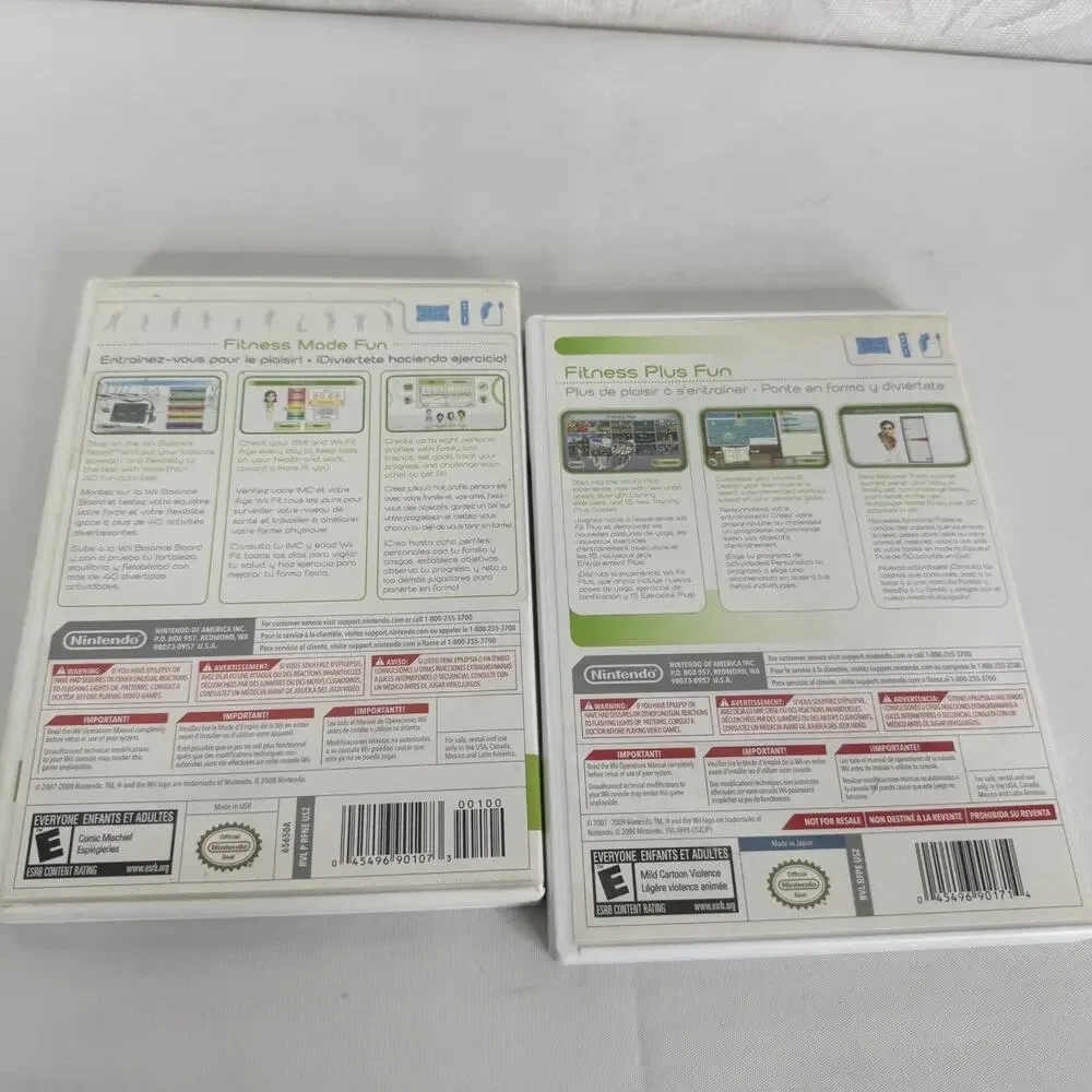 Wii Fit &‎ Wii Fit Plus (Nintendo Wii, 2009) Complete W/ Manual - Fitness Game